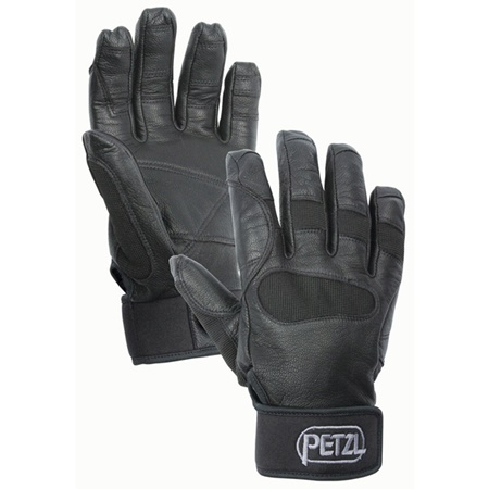 Paire de gants de Rigger PETZL Cordex Plus cuir naturel noir - L