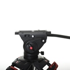 Kit trépied vidéo aluminium CARUBA Videostar 188 Pro rotule fluide