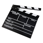 Clap de cinéma noir type ardoise - Surface inscriptible : 30x27cm