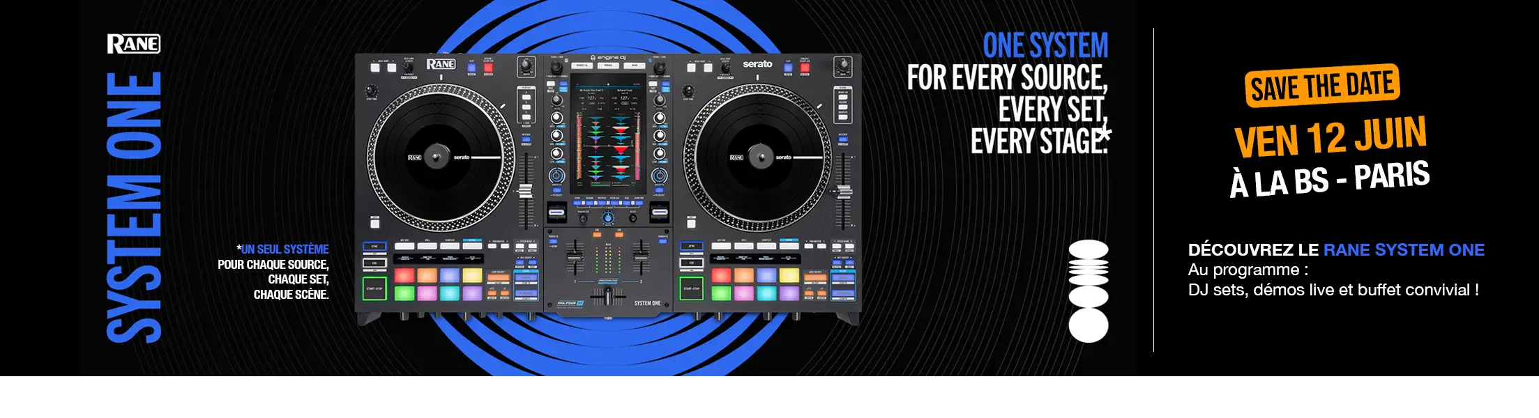 Evenement RANE SYSTEM ONE