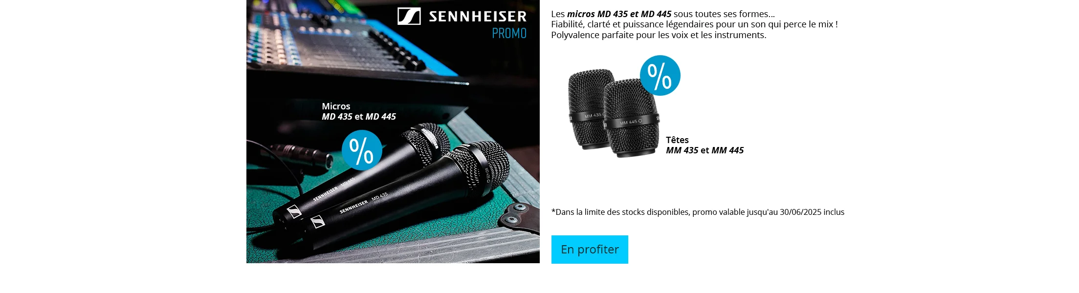 Promo Sennheiser micros