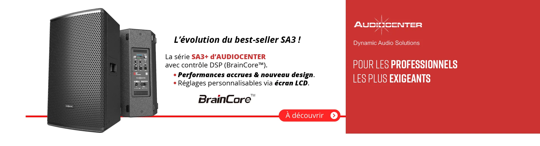 Enceintes SA3+ Audiocenter