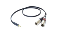 Cordon XLR - jack, XLR - Cinch/RCA et XLR - minijack