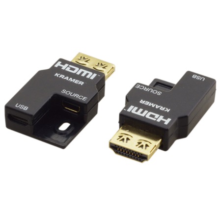Lot de 2 adaptateurs émetteur/récepteur HDMI pour câble optique