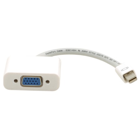Cordon adaptateur KRAMER Mini DisplayPort/Thunderbolt mâle-VGA femelle
