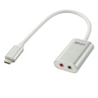 ADP-USBC-AUDIO-Adaptateur LINDY USB type C vers Audio Mini Jack 3,5mm