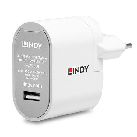 Alimentation/Chargeur secteur de voyage LINDY USB-A 12W
