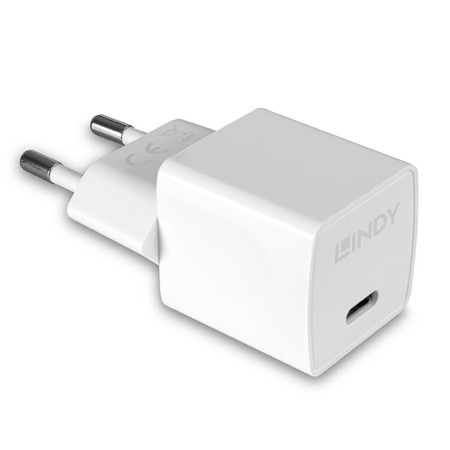 Alimentation/Chargeur secteur compacte LINDY USB-C 20W