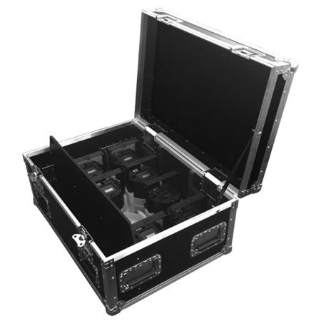 Flight case chargeur Astera pour 8 projecteurs sur batterie AX5