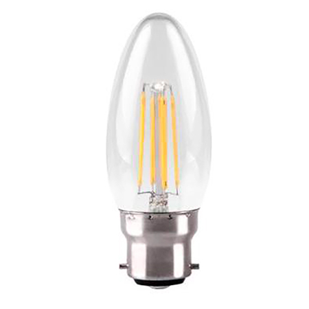 Lampe LED flamme claire 4W B22 2700K 440lm 20000H - KOSNIC