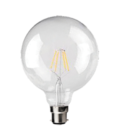 Lampe LED globe 4,5W 230V B22 2700K IRC80 470lm 20000H - KOSNIC