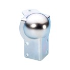 BOULE-COUV-PET-Coin à boule acier (zingage blanc) pour couvercle - modèle petit