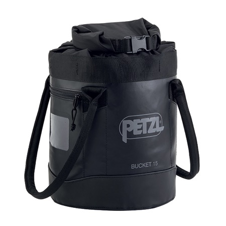 Sac en toile auto-portant capacité 15l PETZL Bucket Tactical 15 - Noir