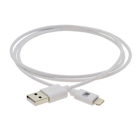 Cordon USB KRAMER Lightning pour iPod, iPhone et iPad - Long. 1,8m