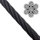 CABLE5NOIR-100-Câble noir 5mm longueur 100m Rupture 17,74kN/1808 KG