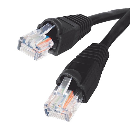 Cordon Ethernet CAT. 5e FTP - RJ45/RJ45 - Couleur noir - 1,5m