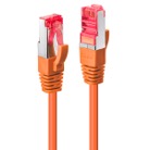 CAT6-STD05O - Cordon de patch Ethernet CAT. 6 S/FTP LINDY - 50cm - Orange