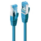 CAT6A-STD03BL - Cordon de patch Ethernet CAT. 6a S/FTP LSZH LINDY - 30cm - Bleu