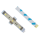 COLORSTRIP5050X-BL-Bande LEDs avec adhésif - raccord en X - 3 LEDs bleues - BE1ST PRO