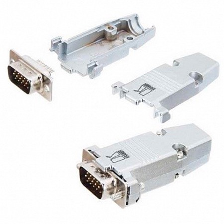 Connecteur ou insert VGA HD-15 mâle à souder KRAMER CON-HD15/BM