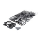 CONFETTIS-COEUR-AR-Sachet de confettis ignifugés 1kg - COEUR ARGENT diam. 55mm