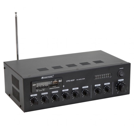 Ampli 100V 40W + lecteur BT / USB / SD CPE-40P Omnitronic