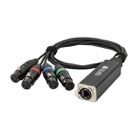 CS-4F-3-Emetteur 4 canaux SHOWGEAR CS-4F/3 audio analo., AES/EBU ou DMX 3p 