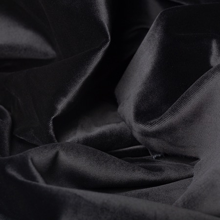 Velours coton 400 g/m² - laize de 1,50m - classé M1 coloris noir