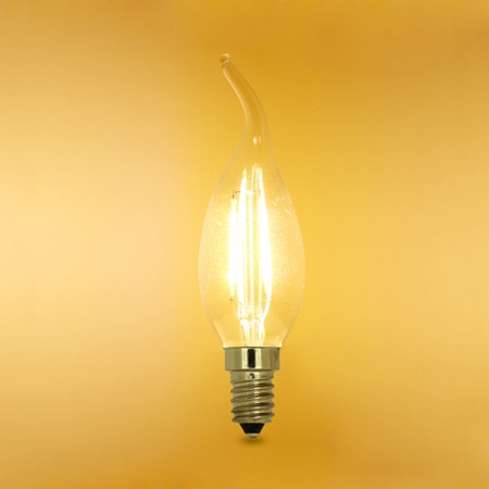 Lampe LED déco flamme claire 2W E14 2700K IRC80 250lm 20000H - SEGULA