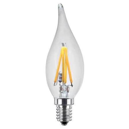 Lampe LED déco bougie 2,7W E14 2000 à 2900K IRC90 20000H - SEGULA