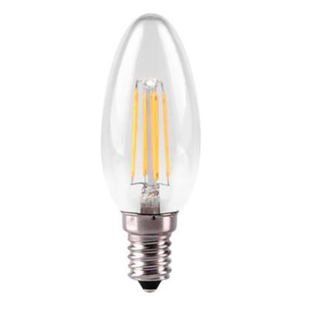 Lampe LED flamme claire 4W E14 2700K 380lm 20000H - KOSNIC