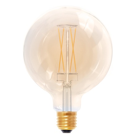 Lampe LED déco globe or 125mm 6W E27 2000K IRC90 325lm 20000H - SEGULA