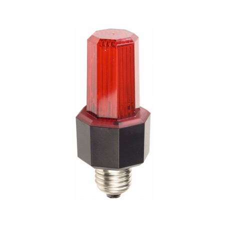 Mini strobe rouge culot E27 lampe non remplacable