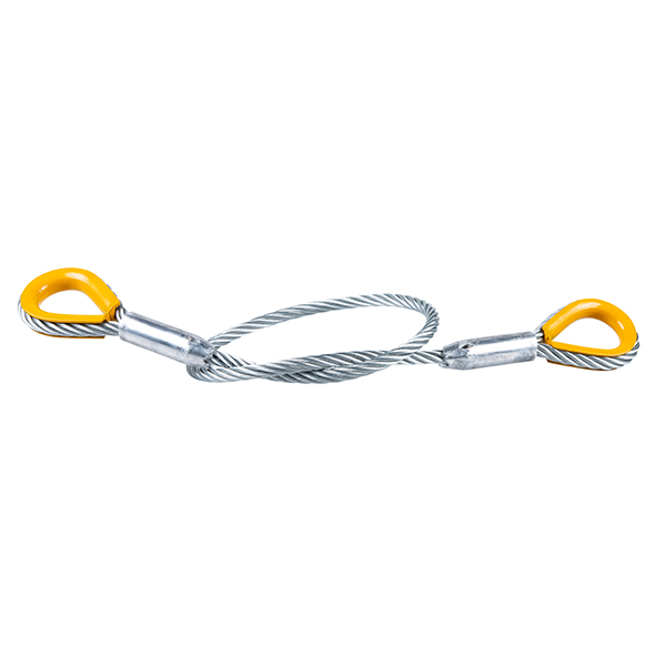 ELLER Steel élingue câble d'acier avec gaine PVC, 1 T, 0,5 | Bax Music