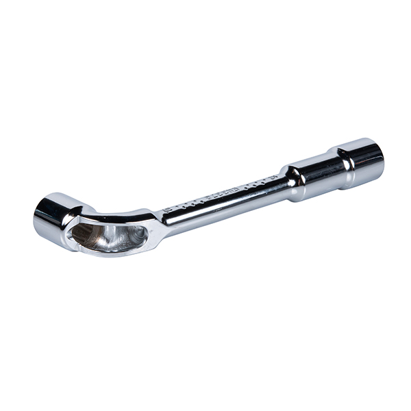Clé à pipe débouchée 17mm Cr-V
