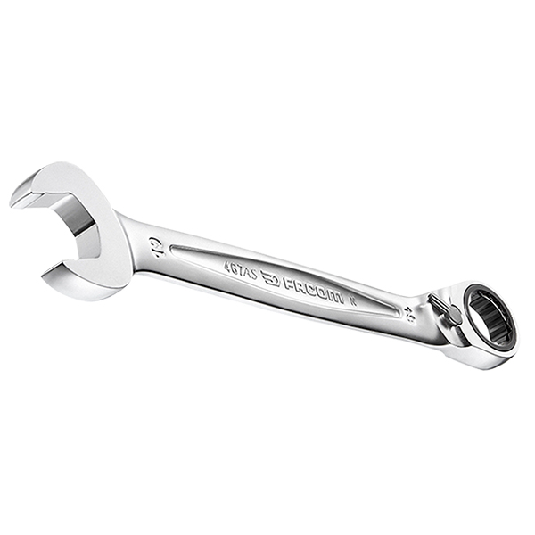 Clé mixte à cliquet - Jetech - 11mm - Acier Cr-V - Finition chrome poli