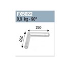 FX5022-Angle 2 départs, horizontal, pour série FX50 ASD, couleur ALU