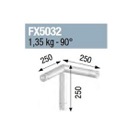FX5032N-Angle 3 départs, 3D, pied gauche, pour série FX50 ASD, couleur NOIR