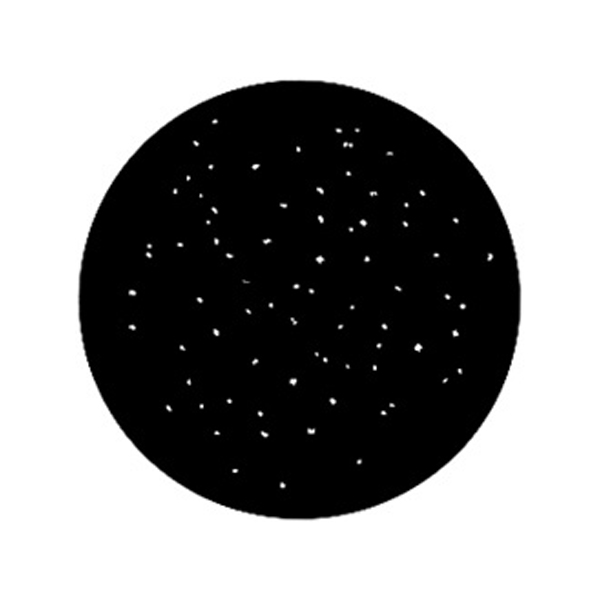 Gobo GAM 231 Realistic stars Taille A (100 mm) LA BS