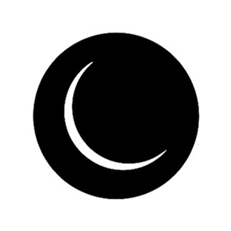 Gobo GAM 506 Circle moon - Taille A (100 mm)