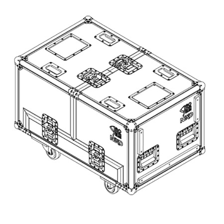 Flight case pour 3 modules GEO M10 + accessoires NEXO