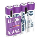 LR03-500MA-4-USBC-Lot de 4 piles AAA LR03 rechargeables en USB-C Ansmann - 500 mAh
