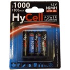 LR03-800MA-4-HY-Lot de 4 piles rechargeables LR03 AAA 800mAh Hycell