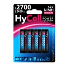 LR06-2400MA-4-HY-Lot de 4 piles rechargeables LR06 AA 2400mAh Hycell