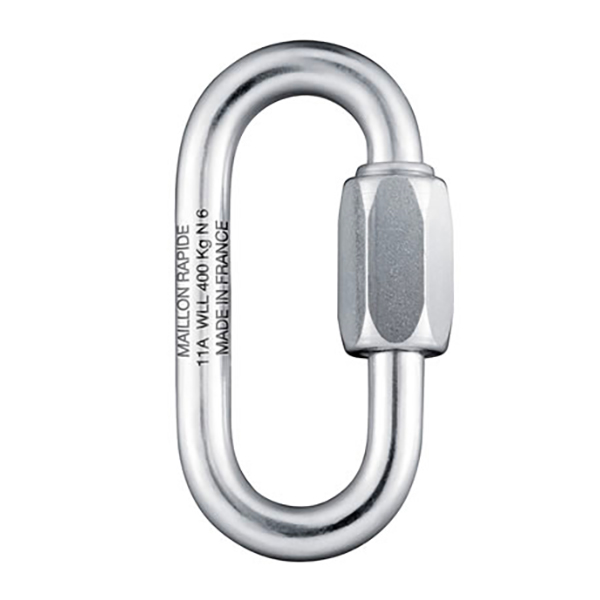 Maillon Rapide (mousqueton) En Acier 6mm - Référence A06406 - Marque FP INOX - Neuf Sous Emballage