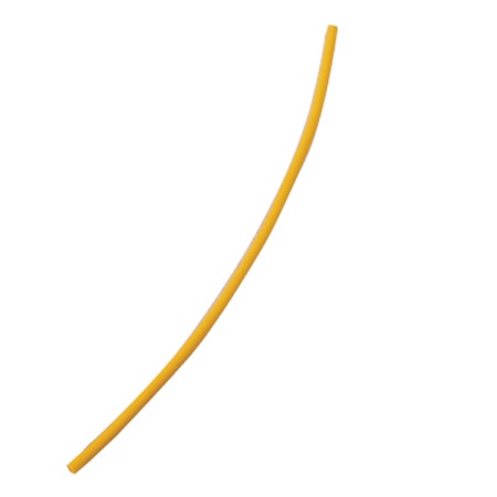 Manchon thermorétractable jaune 1,5/0,5mm - Longueur 10cm