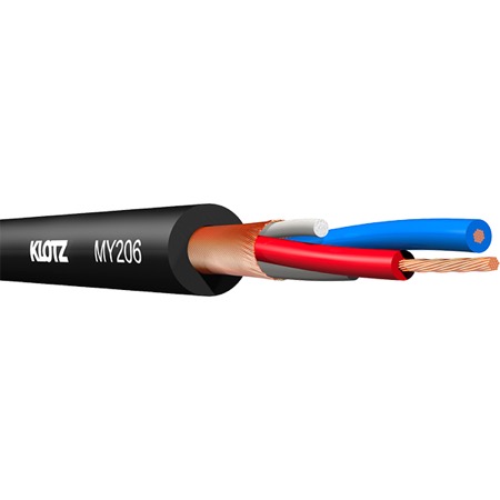 Câble micro extra souple noir KLOTZ 2 x 0.22mm² - bobine de 100m