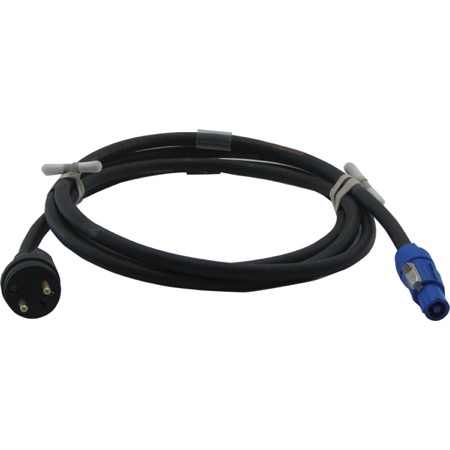 Câble adaptateur 3G2.5 16A Powercon bleu vers PC10/16A 10m