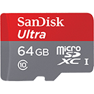 MSDXCU-64-Carte mémoire Micro Secure Digital SD XC Ultra SANDISK - 64Go