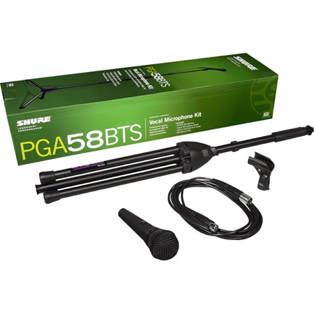 Kit micro PGA58 Shure + câble XLR 4.5m + pied de micro